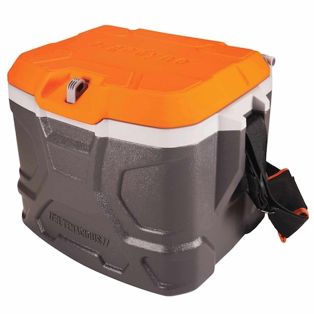 Ergodyne Industrial Hard Sided Cooler 5170, Orange/Gray, 17qt, 30PK 13172